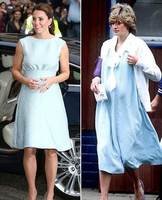 凯特王妃与戴安娜孕期Style惊人相似